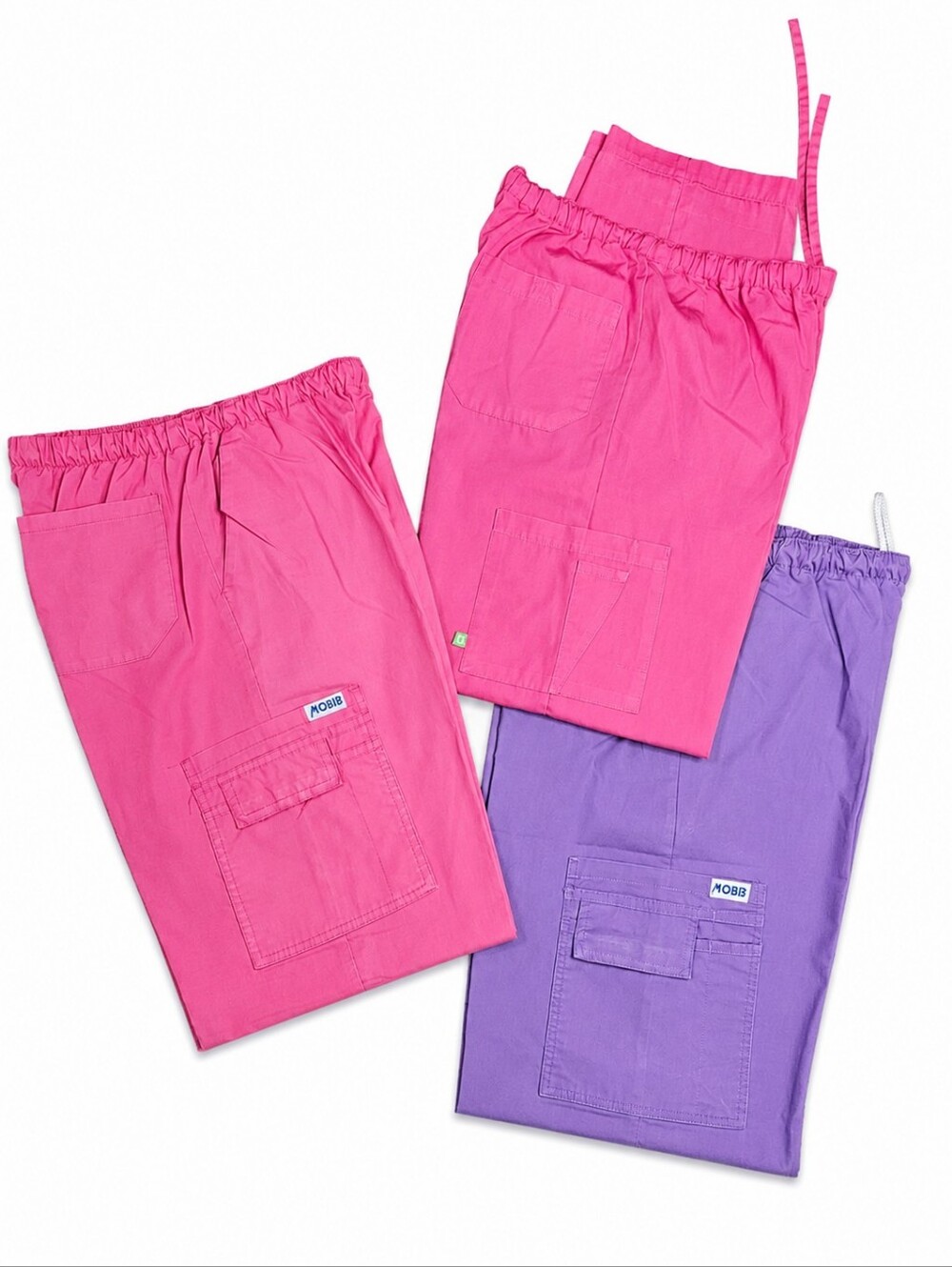 MOBB & Health Pro Scrub Pants Bundle XS | 3 Pairs Pink & Lavender